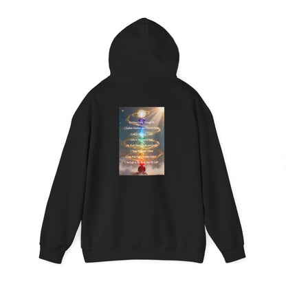 Aligned AF Hoodie | Chakra Spiral Meditation Back Graphic