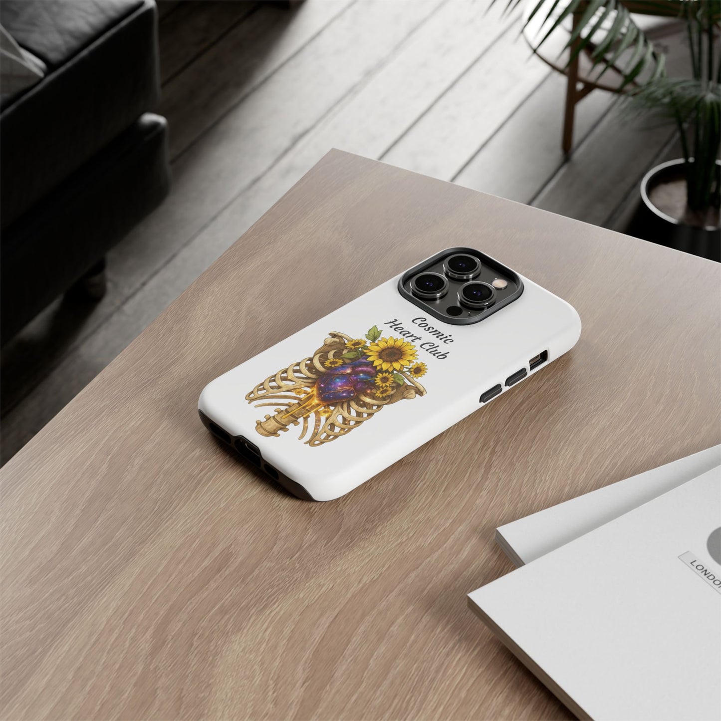 Tough Cases - 'Cosmic Heart Club' Floral Ribcage Phone Case
