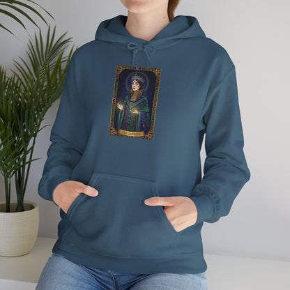 Empress Arcana Portrait Tarot Hoodie | classic tarot style, modern tarot apparel