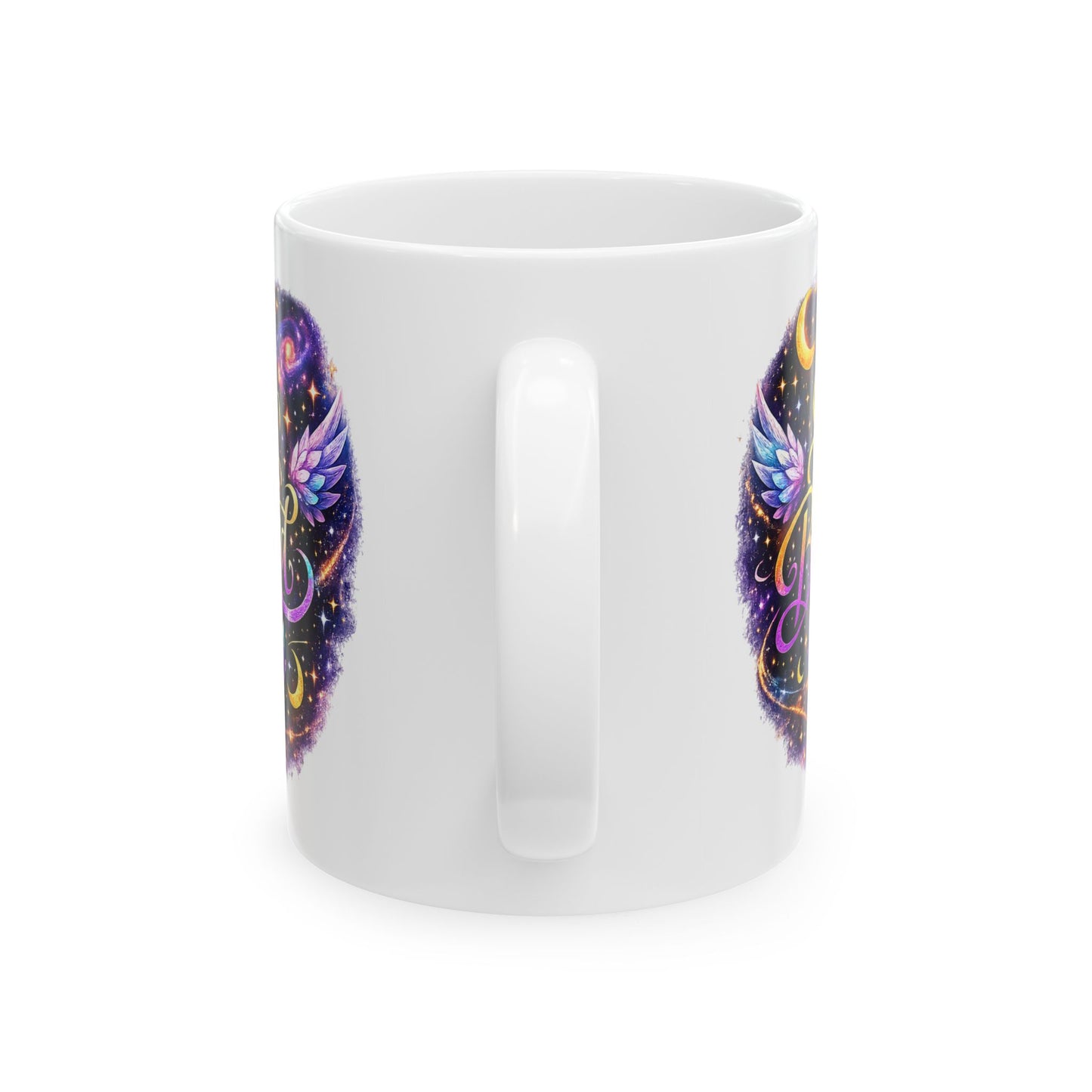 Stay Blessed Mug - Celestial Wings Inspirational Ceramic Coffee Cup (11oz & 15oz)