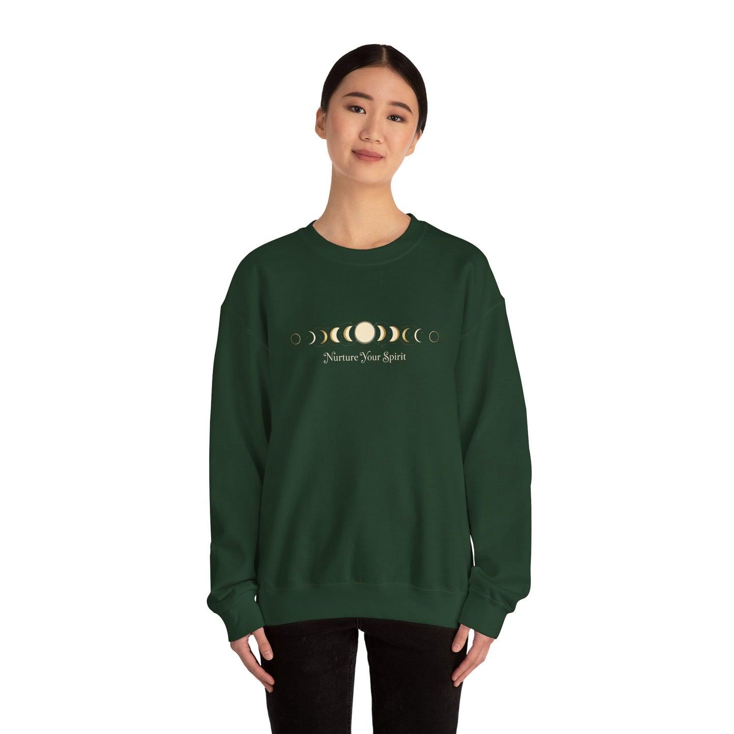 Moon Phase Ritual Sweatshirt — Nurture Your Spirit Lunar-Cycle