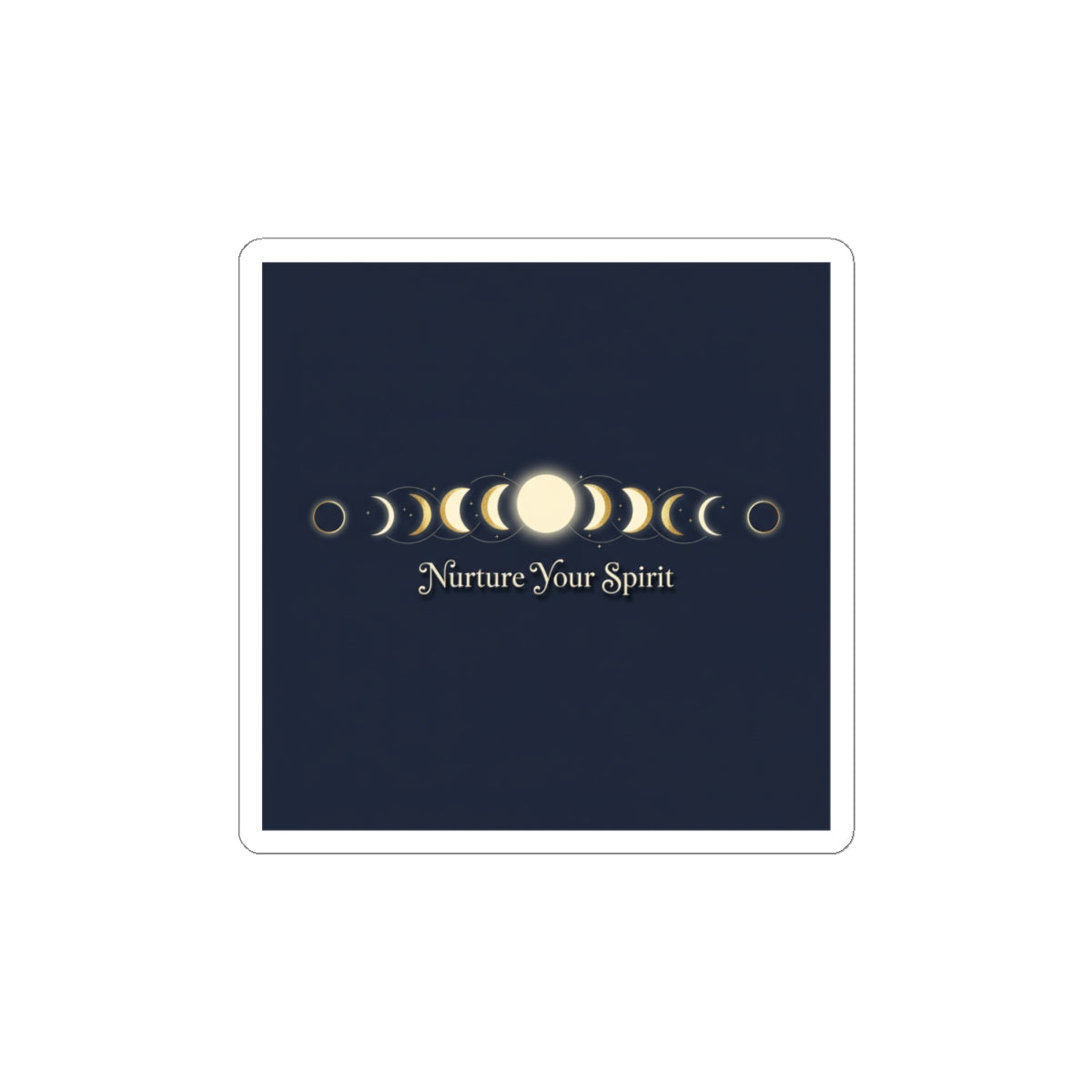 Moon Phase Grid Stickers — Lunar Ritual Celestial Wellness Kiss-Cut