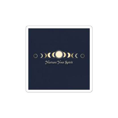 Moon Phase Grid Stickers — Lunar Ritual Celestial Wellness Kiss-Cut