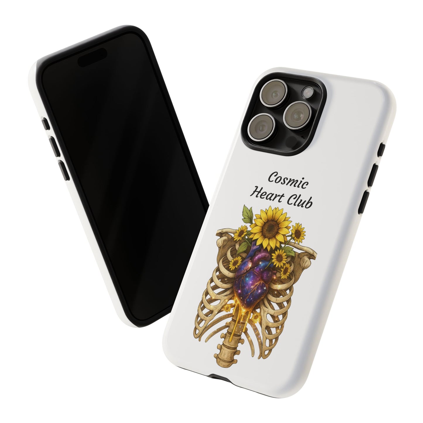 Tough Cases - 'Cosmic Heart Club' Floral Ribcage Phone Case