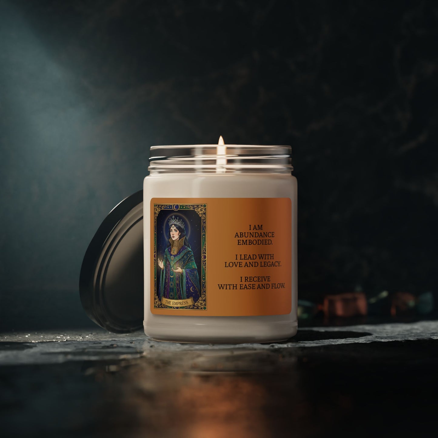 Tarot Empress Candle | Tarot Card Aesthetics, Classic tarot style soy candle
