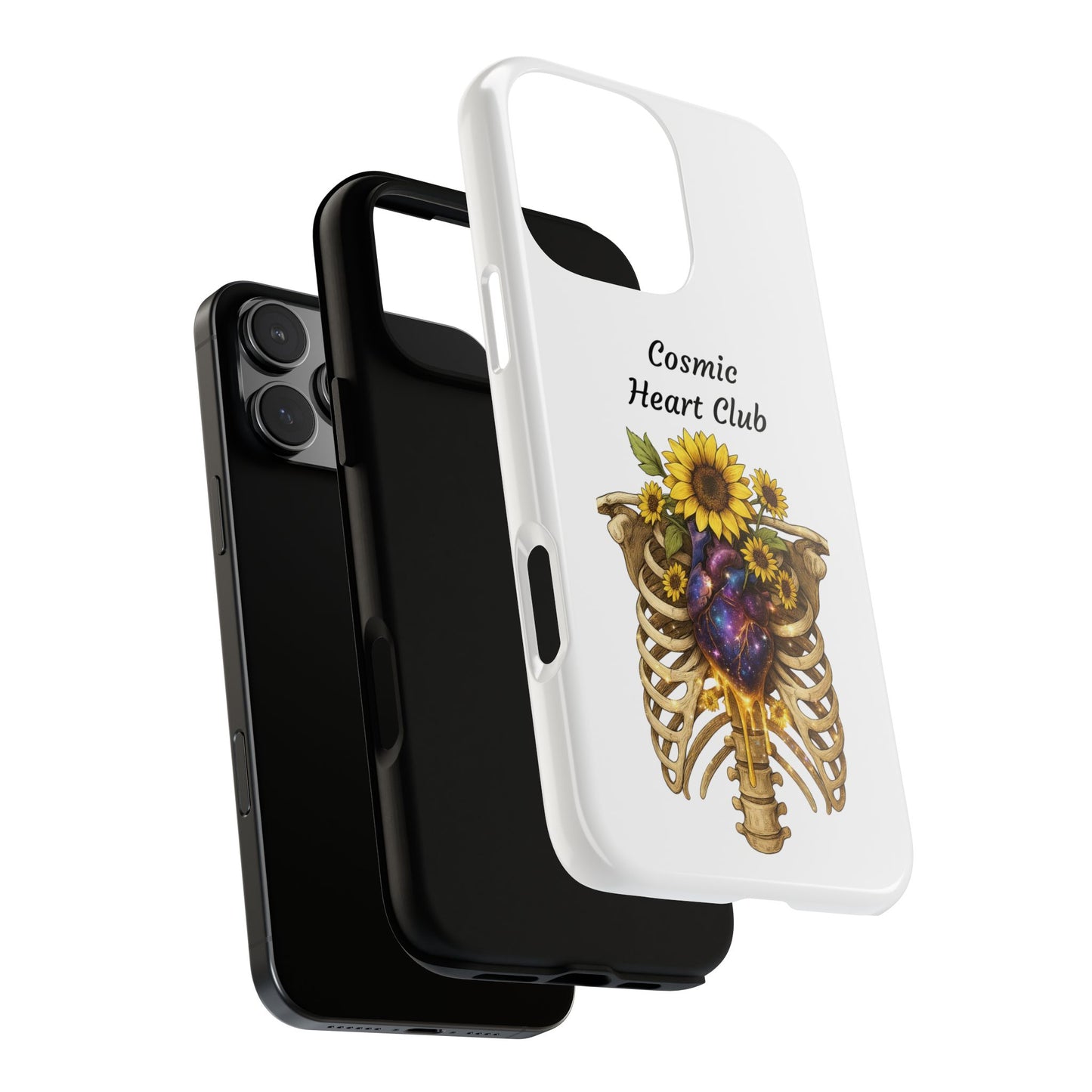 Tough Cases - 'Cosmic Heart Club' Floral Ribcage Phone Case