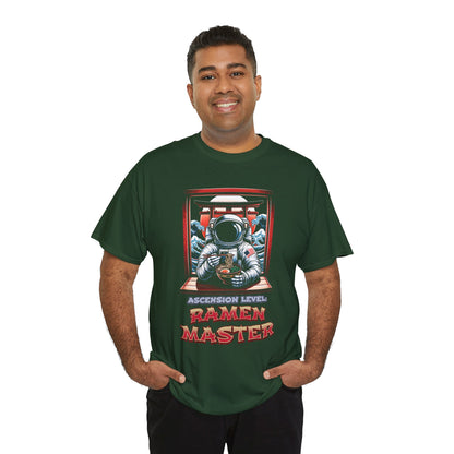 Ramen Master — Astronaut Slurping Ramen Tee ("Ascension level: Ramen Master")