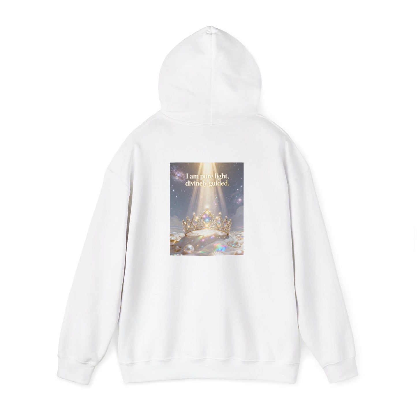 I Am Pure Light Divine Guided | Spiritual Inspirational Graphic Hoodie