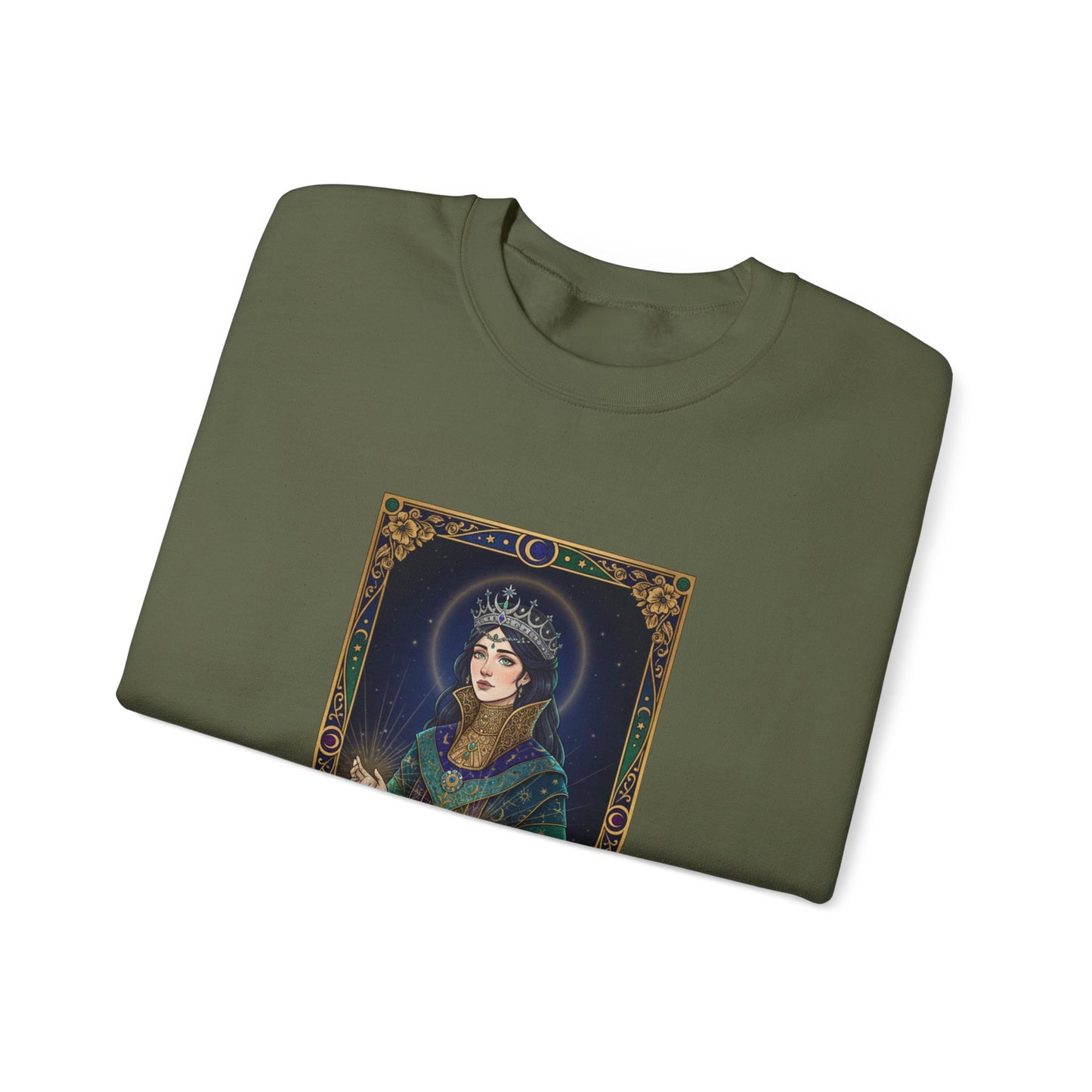 Mystic Empress Tarot Crewneck Sweatshirt | classic tarot style, modern tarot apparel