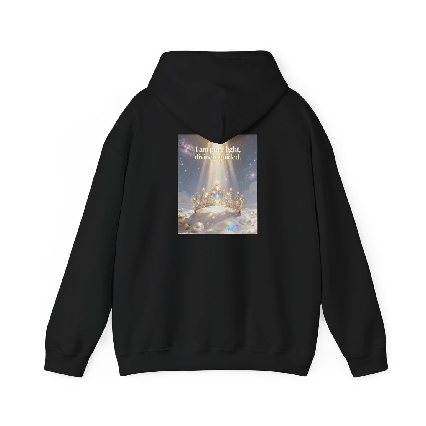 I Am Pure Light Divine Guided | Spiritual Inspirational Graphic Hoodie