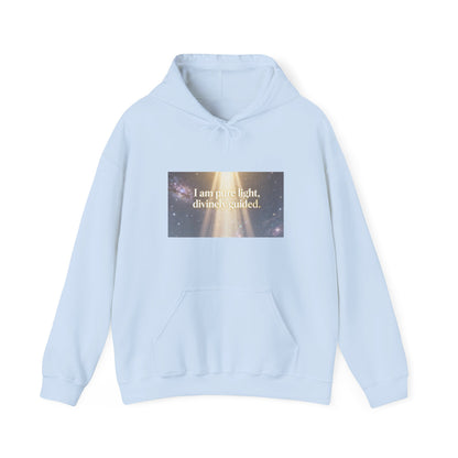 I Am Pure Light Divine Guided | Spiritual Inspirational Graphic Hoodie