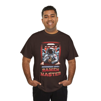 Ramen Master — Astronaut Slurping Ramen Tee ("Ascension level: Ramen Master")