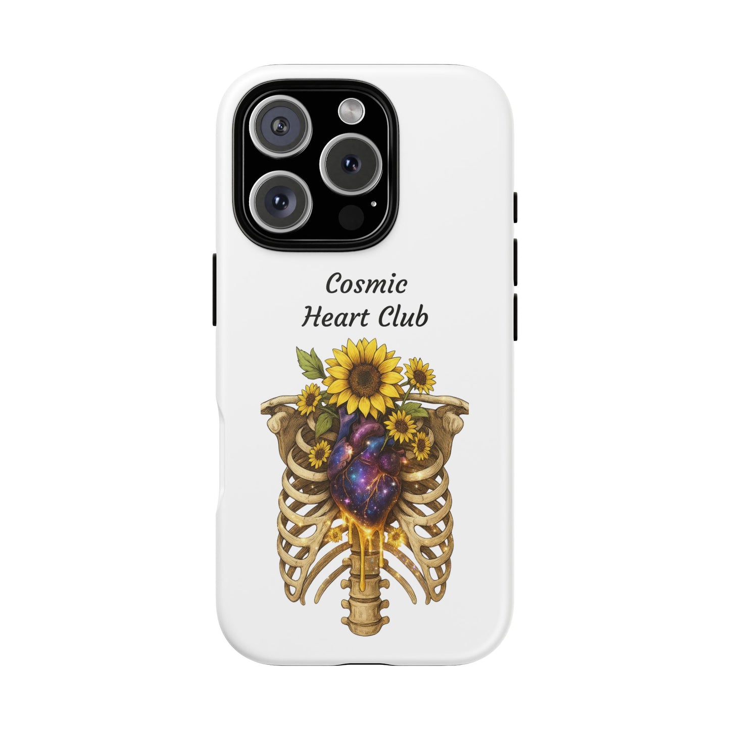 Tough Cases - 'Cosmic Heart Club' Floral Ribcage Phone Case