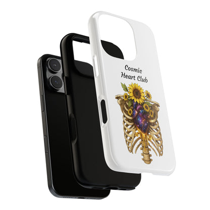 Tough Cases - 'Cosmic Heart Club' Floral Ribcage Phone Case