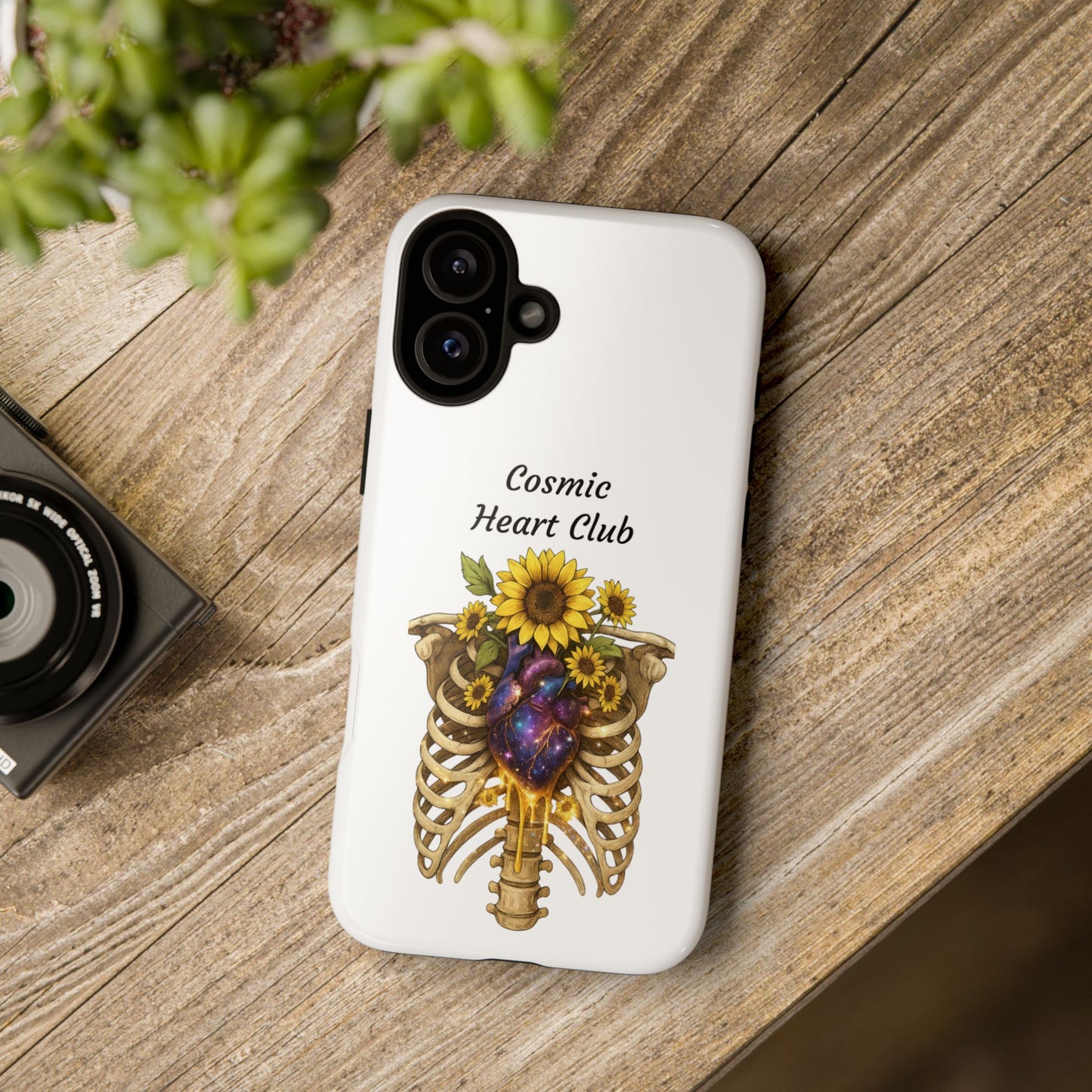 Tough Cases - 'Cosmic Heart Club' Floral Ribcage Phone Case