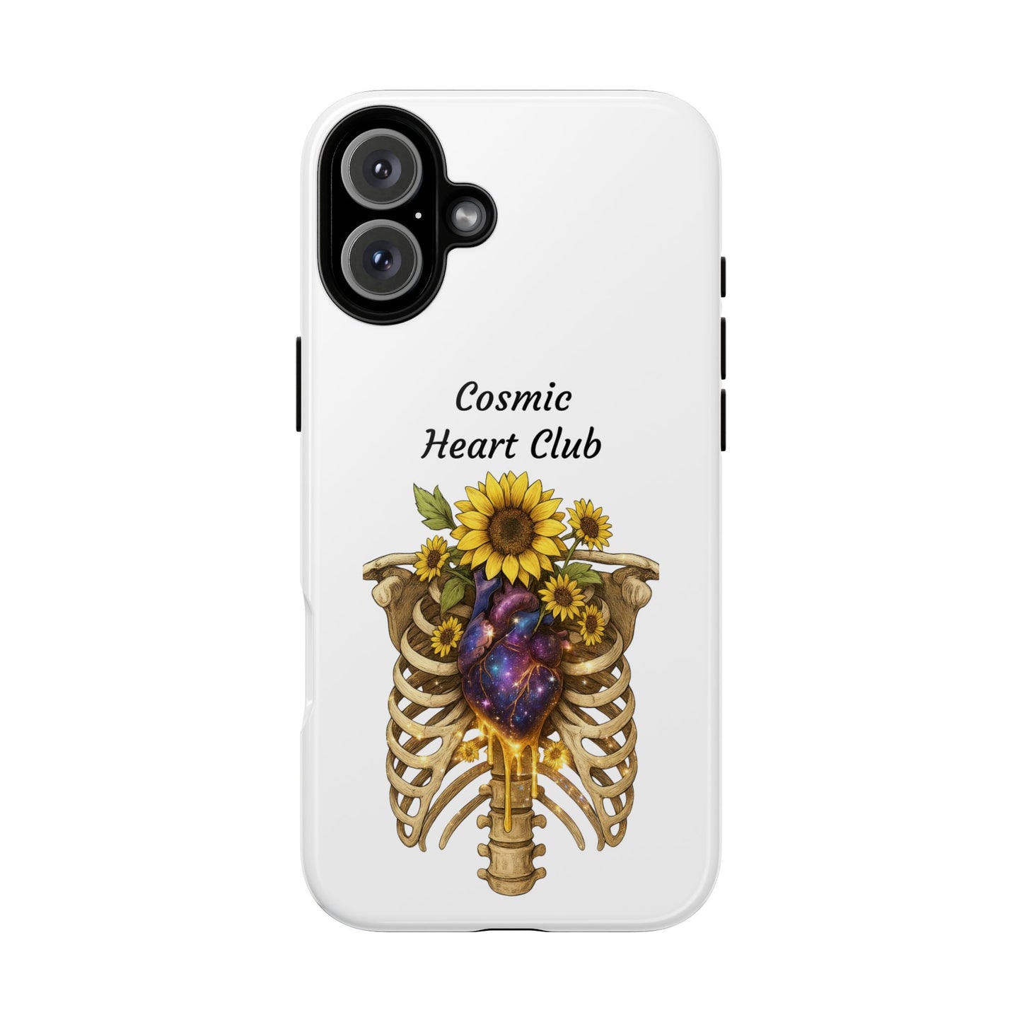 Tough Cases - 'Cosmic Heart Club' Floral Ribcage Phone Case