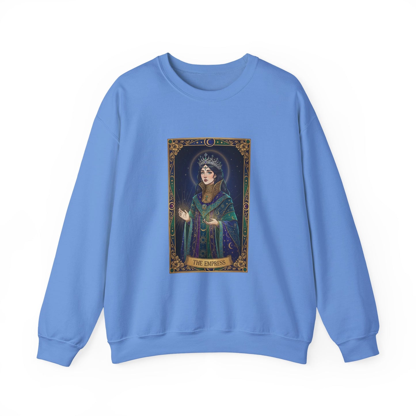 Mystic Empress Tarot Crewneck Sweatshirt | classic tarot style, modern tarot apparel
