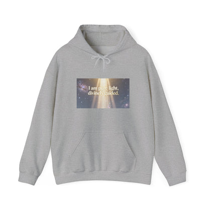 I Am Pure Light Divine Guided | Spiritual Inspirational Graphic Hoodie