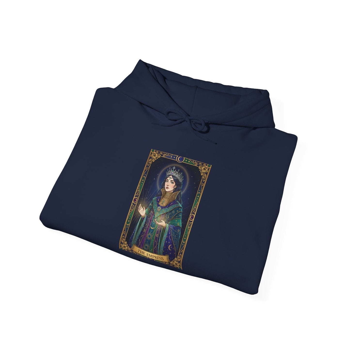 Empress Arcana Portrait Tarot Hoodie | classic tarot style, modern tarot apparel