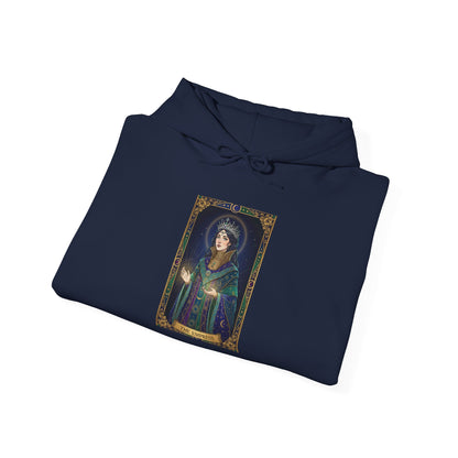 Empress Arcana Portrait Tarot Hoodie | classic tarot style, modern tarot apparel