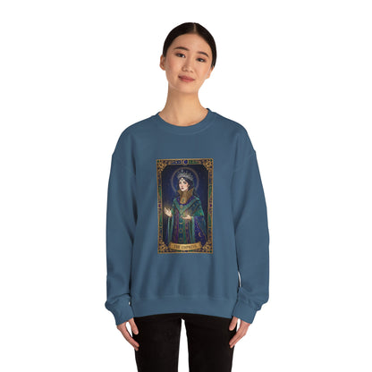 Mystic Empress Tarot Crewneck Sweatshirt | classic tarot style, modern tarot apparel