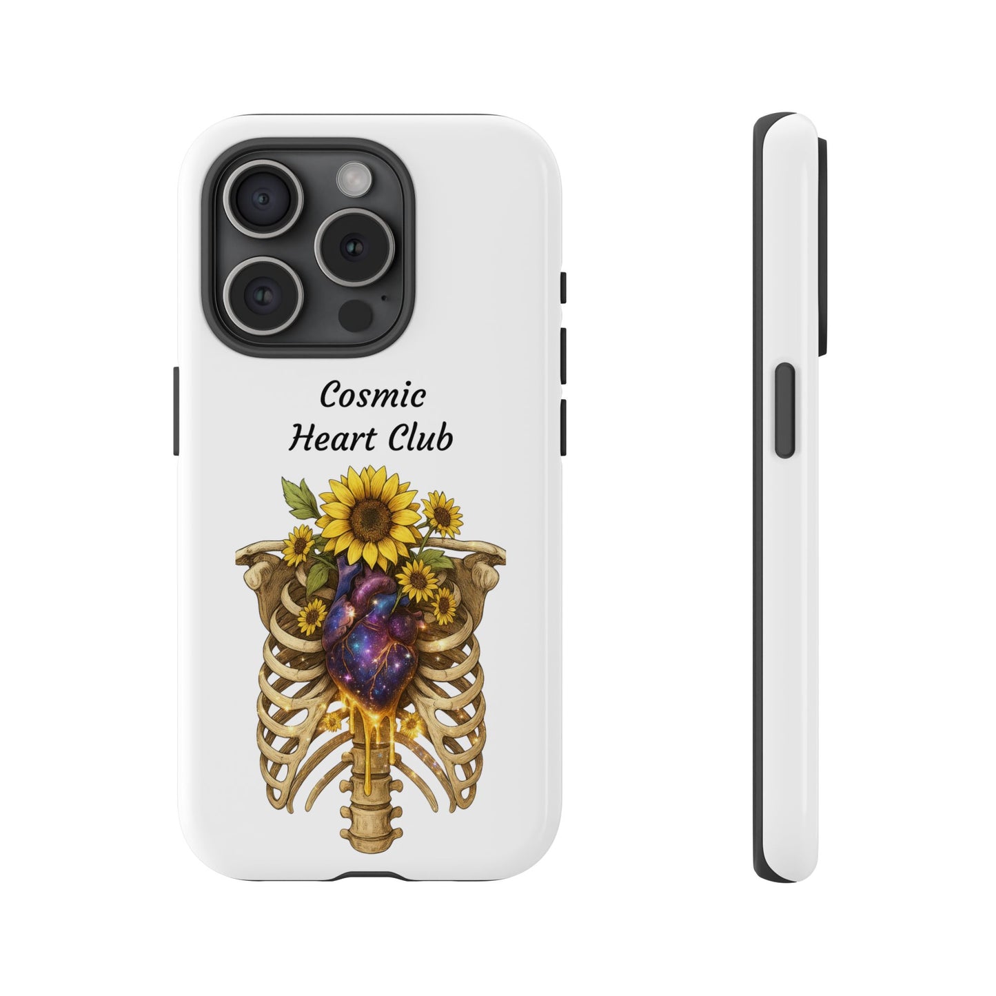 Tough Cases - 'Cosmic Heart Club' Floral Ribcage Phone Case