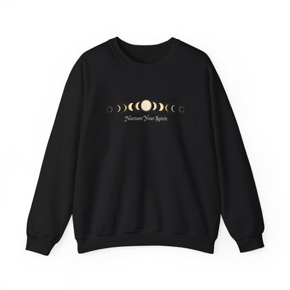 Moon Phase Ritual Sweatshirt — Nurture Your Spirit Lunar-Cycle