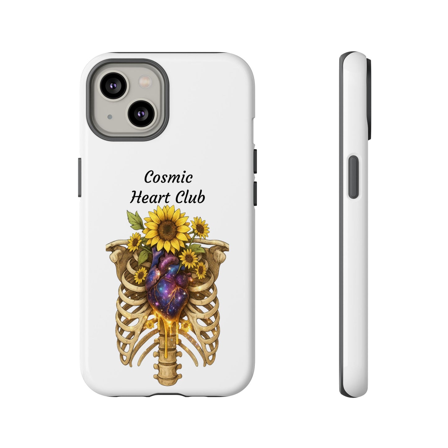 Tough Cases - 'Cosmic Heart Club' Floral Ribcage Phone Case