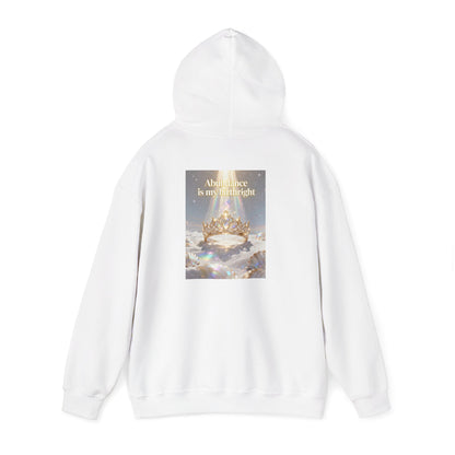 Abundance Is My Birthright Hoodie — Spiritual Affirmation Graphic Hoodie