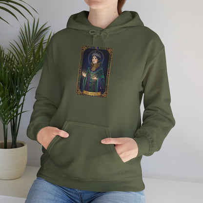 Empress Arcana Portrait Tarot Hoodie | classic tarot style, modern tarot apparel