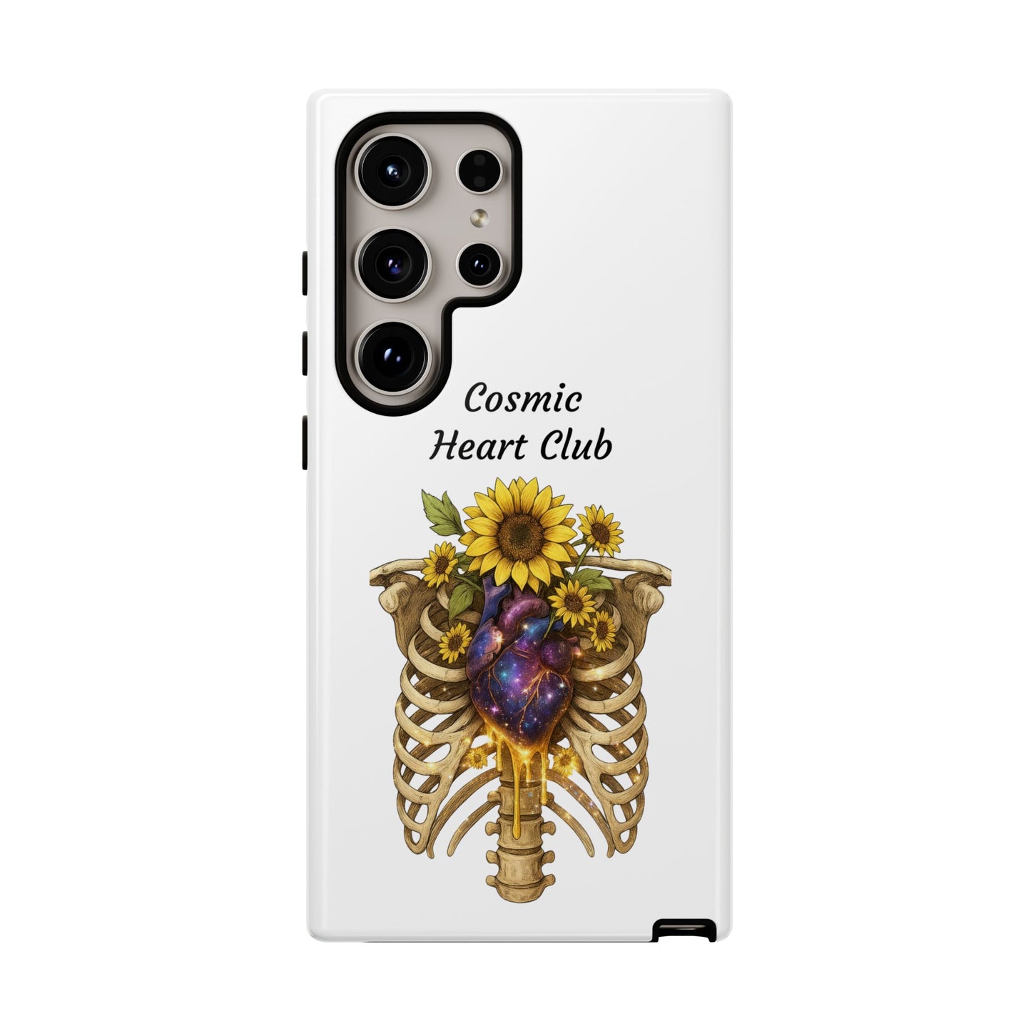 Tough Cases - 'Cosmic Heart Club' Floral Ribcage Phone Case