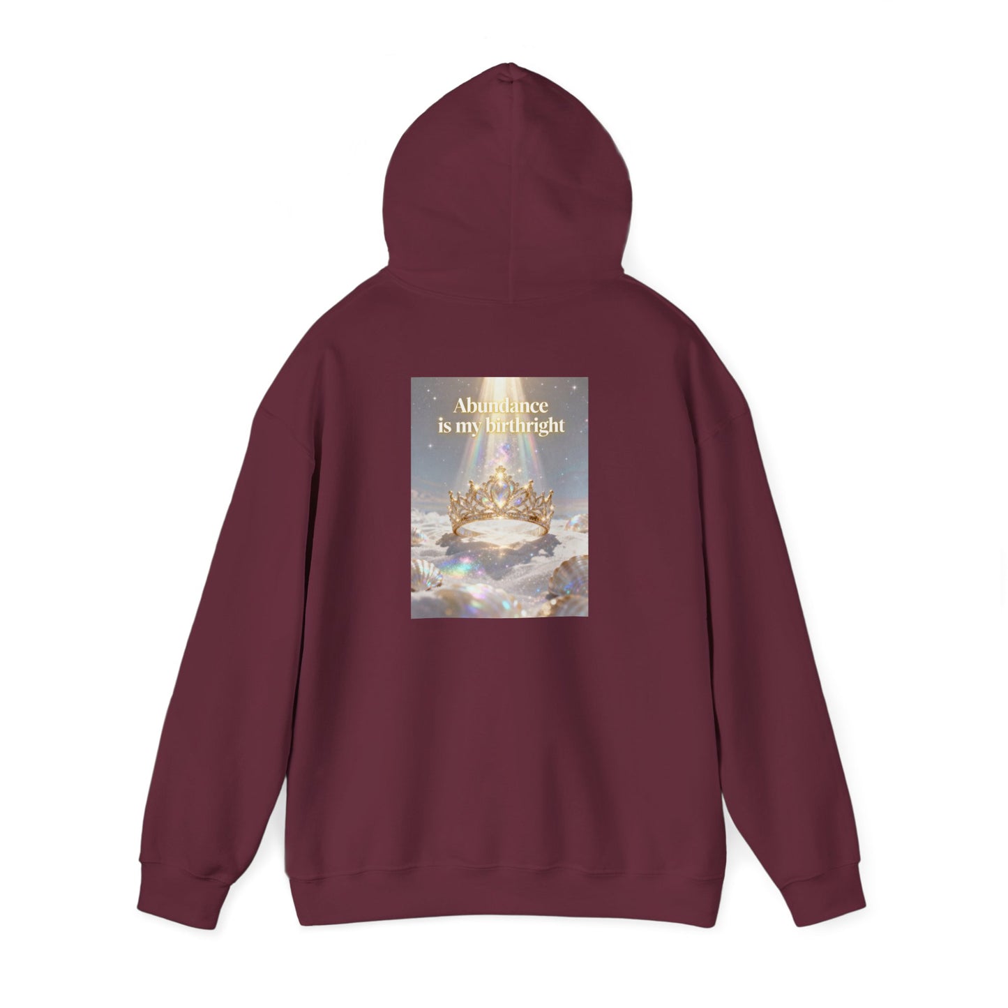 Abundance Is My Birthright Hoodie — Spiritual Affirmation Graphic Hoodie