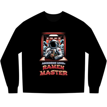 Ramen Master Astronaut Long Sleeve Tee — 'Ascension level, Ramen Master'