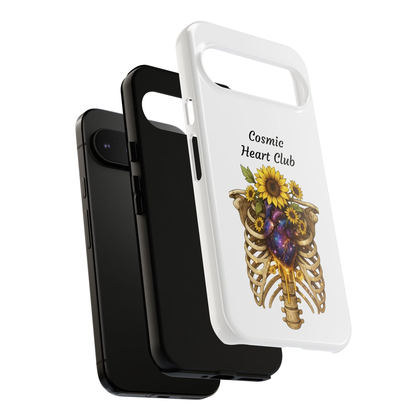 Tough Cases - 'Cosmic Heart Club' Floral Ribcage Phone Case