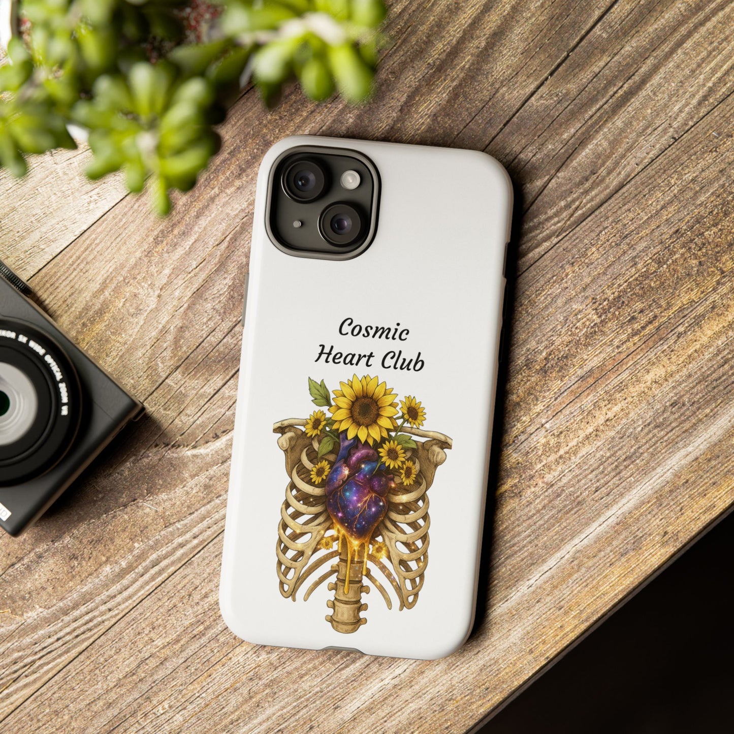 Tough Cases - 'Cosmic Heart Club' Floral Ribcage Phone Case