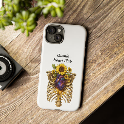 Tough Cases - 'Cosmic Heart Club' Floral Ribcage Phone Case