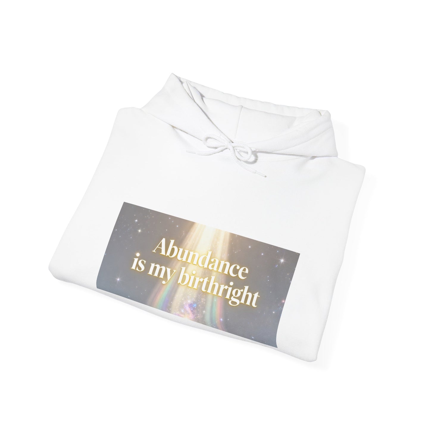 Abundance Is My Birthright Hoodie — Spiritual Affirmation Graphic Hoodie