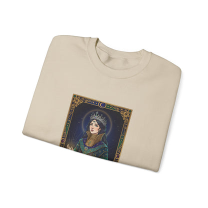 Mystic Empress Tarot Crewneck Sweatshirt | classic tarot style, modern tarot apparel