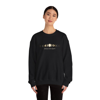 Moon Phase Ritual Sweatshirt — Nurture Your Spirit Lunar-Cycle