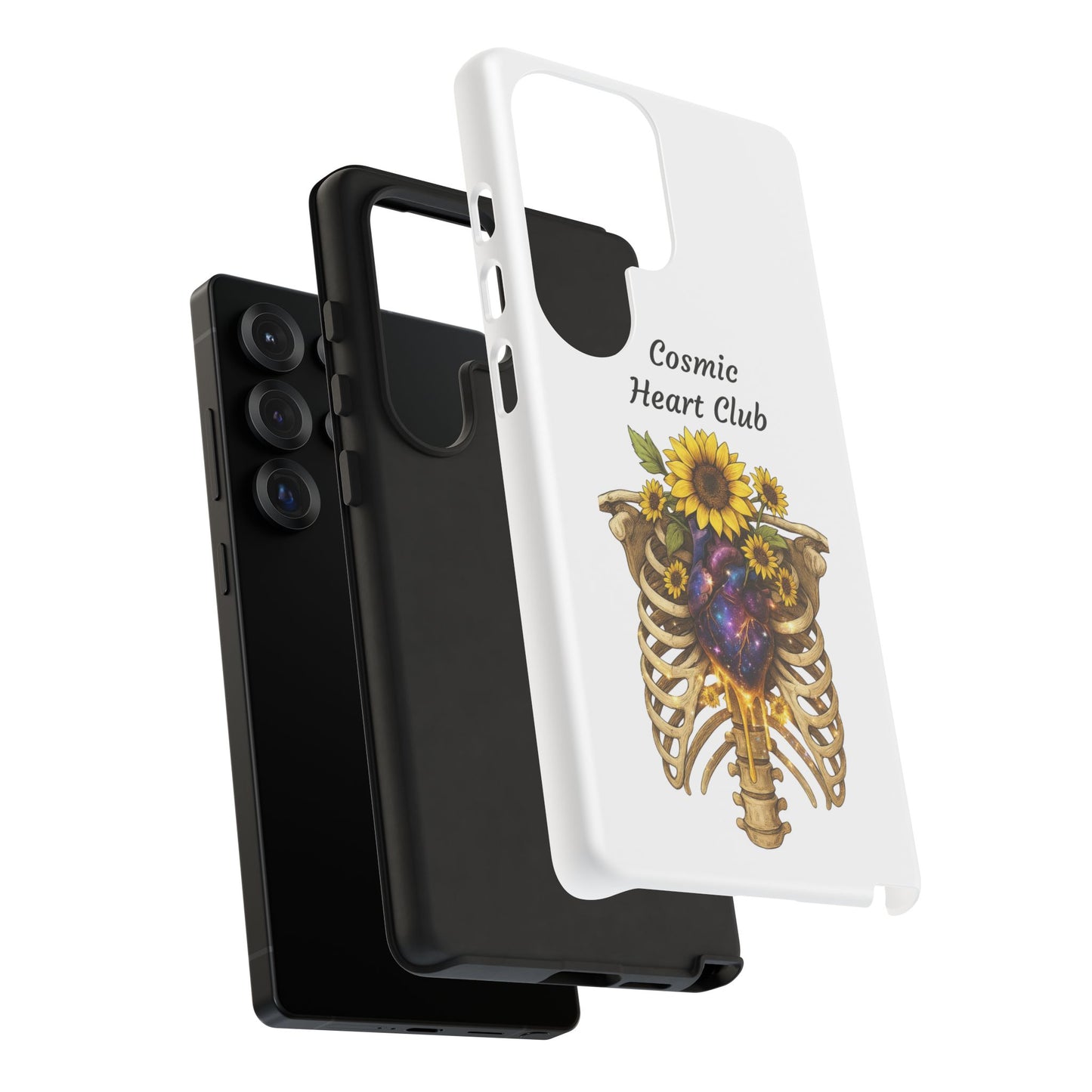 Tough Cases - 'Cosmic Heart Club' Floral Ribcage Phone Case