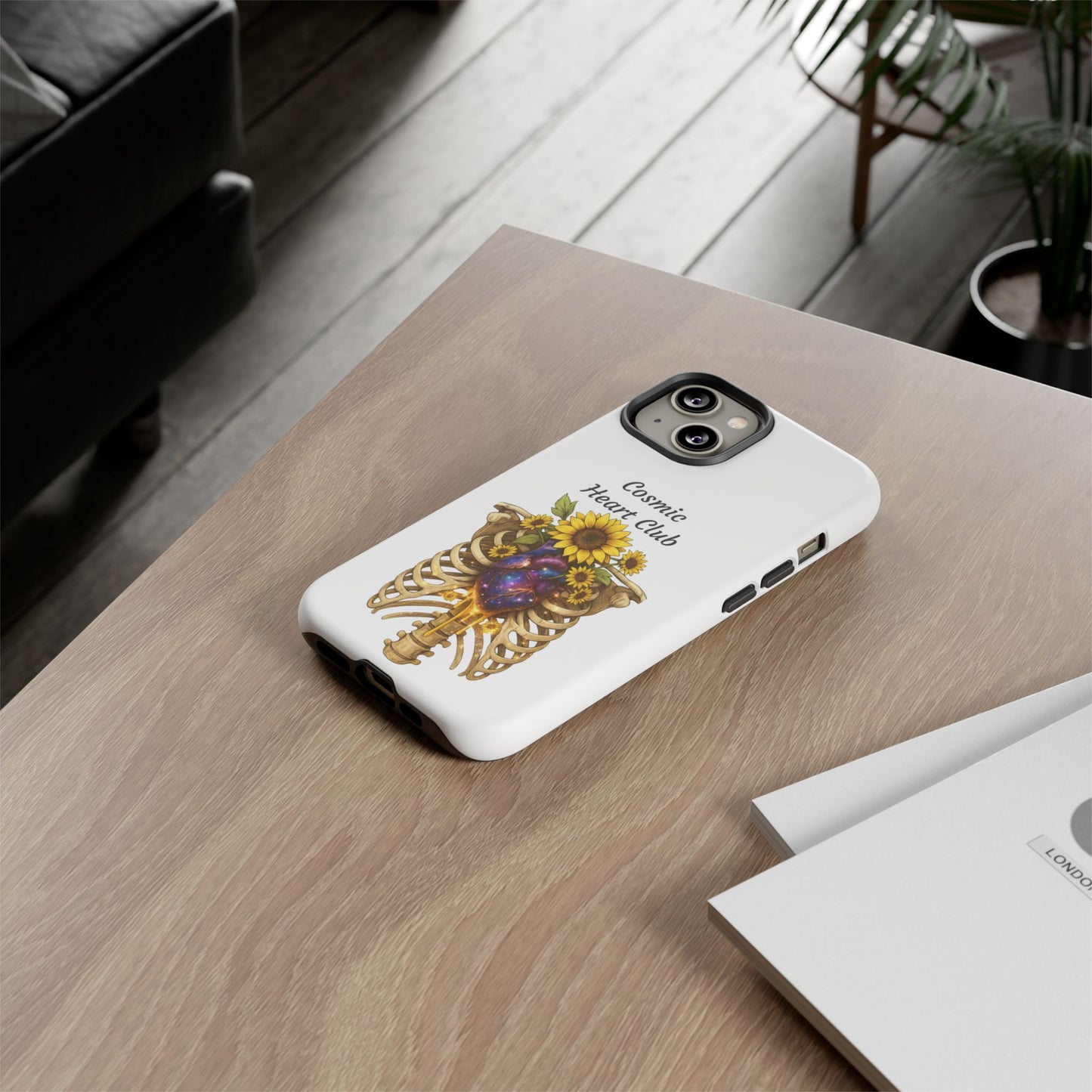 Tough Cases - 'Cosmic Heart Club' Floral Ribcage Phone Case