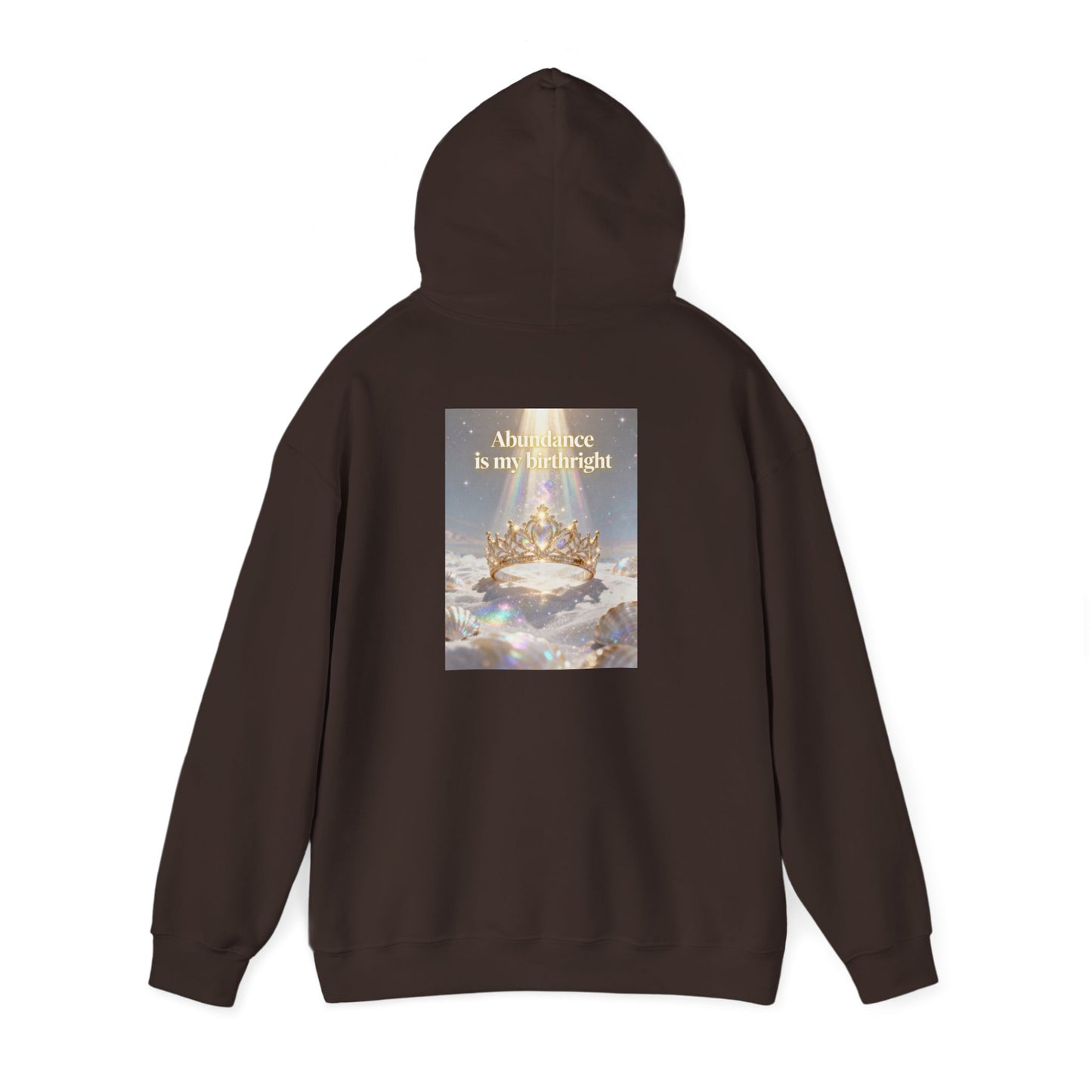 Abundance Is My Birthright Hoodie — Spiritual Affirmation Graphic Hoodie
