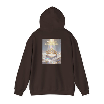 Abundance Is My Birthright Hoodie — Spiritual Affirmation Graphic Hoodie