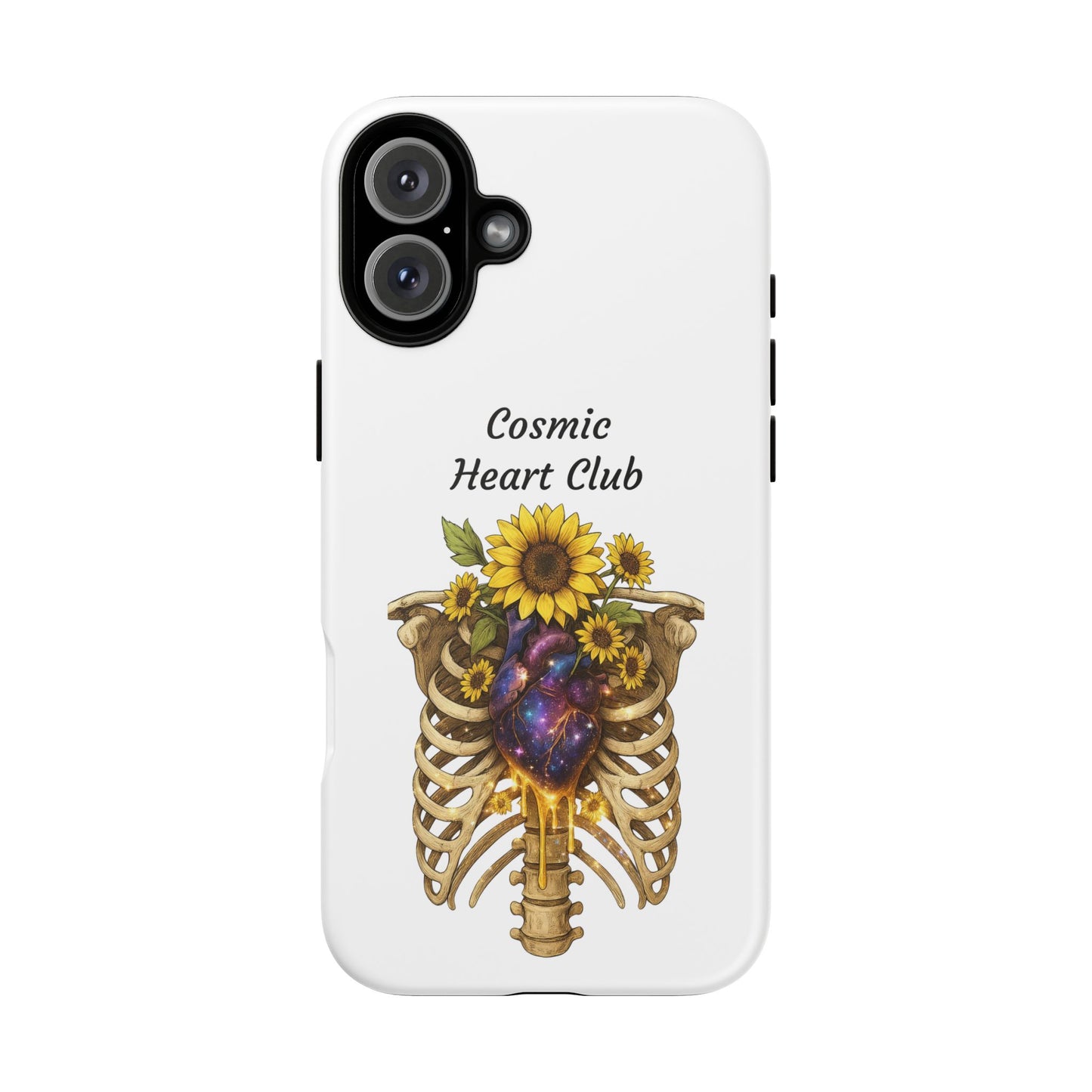 Tough Cases - 'Cosmic Heart Club' Floral Ribcage Phone Case