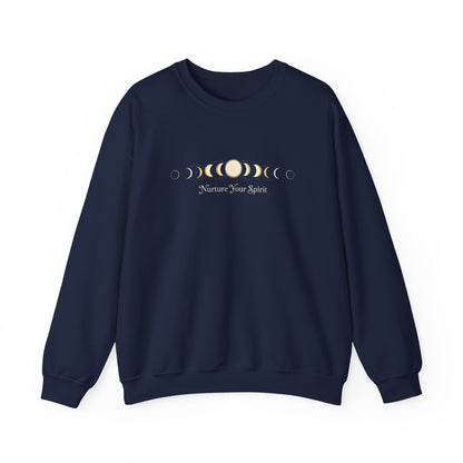 Moon Phase Ritual Sweatshirt — Nurture Your Spirit Lunar-Cycle