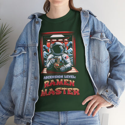 Ramen Master — Astronaut Slurping Ramen Tee ("Ascension level: Ramen Master")