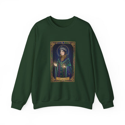 Mystic Empress Tarot Crewneck Sweatshirt | classic tarot style, modern tarot apparel