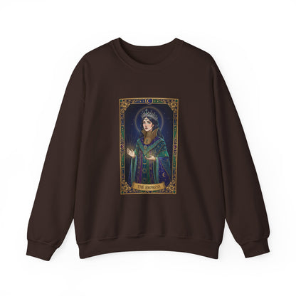 Mystic Empress Tarot Crewneck Sweatshirt | classic tarot style, modern tarot apparel