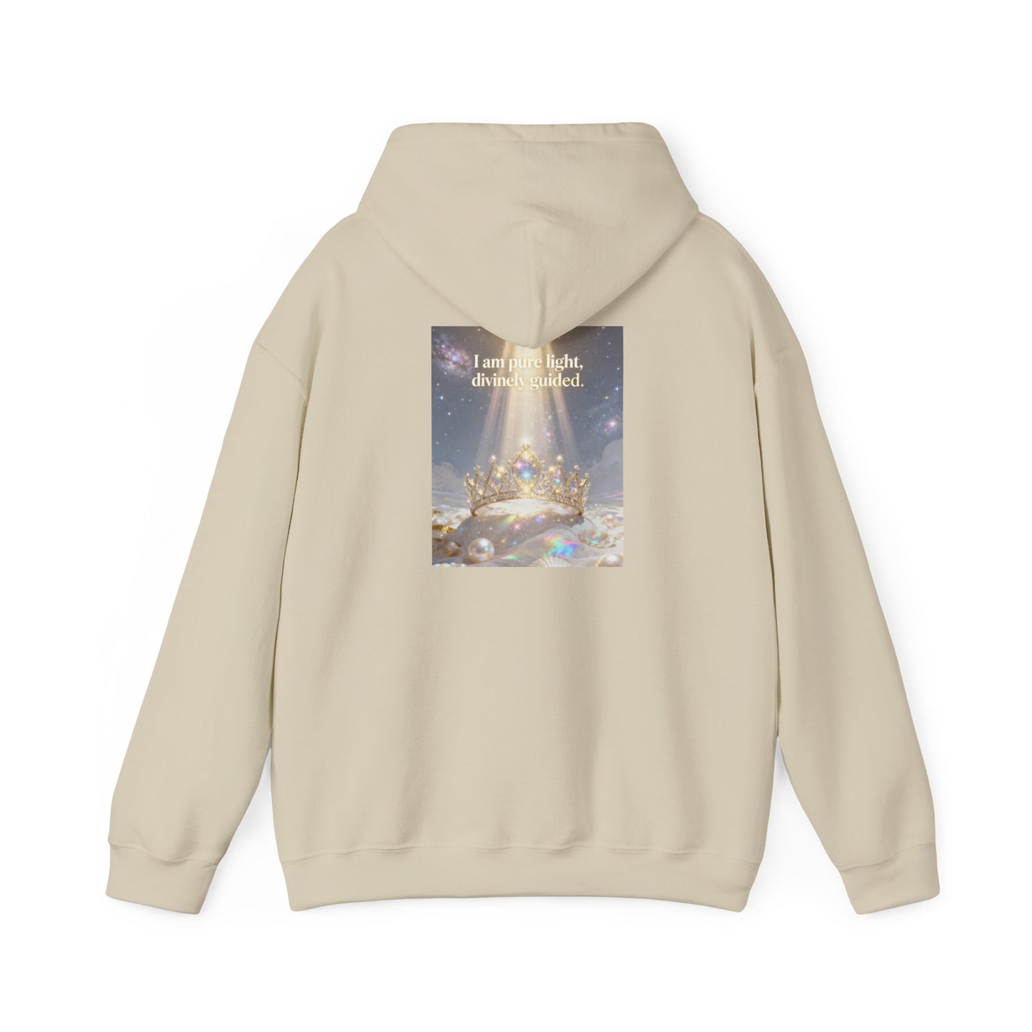 I Am Pure Light Divine Guided | Spiritual Inspirational Graphic Hoodie
