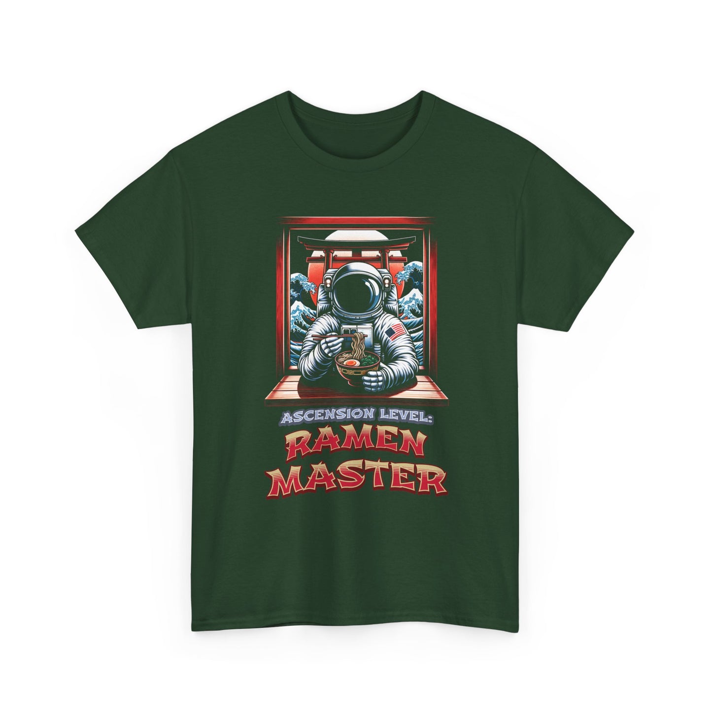 Ramen Master — Astronaut Slurping Ramen Tee ("Ascension level: Ramen Master")